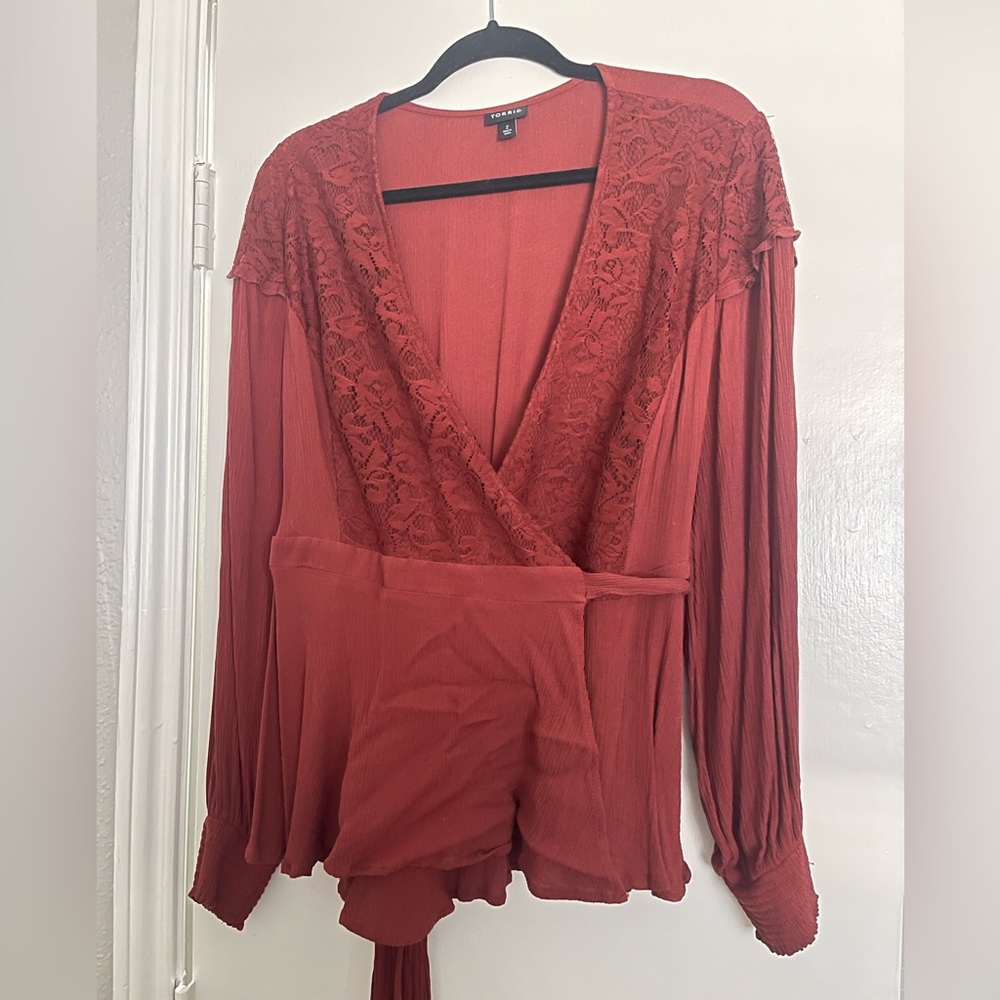 Wrap blouse - plus size